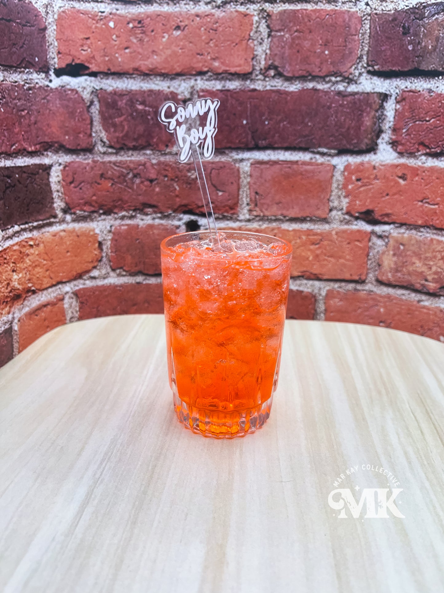 10 Custom Clear Acrylic Drink Stirrers