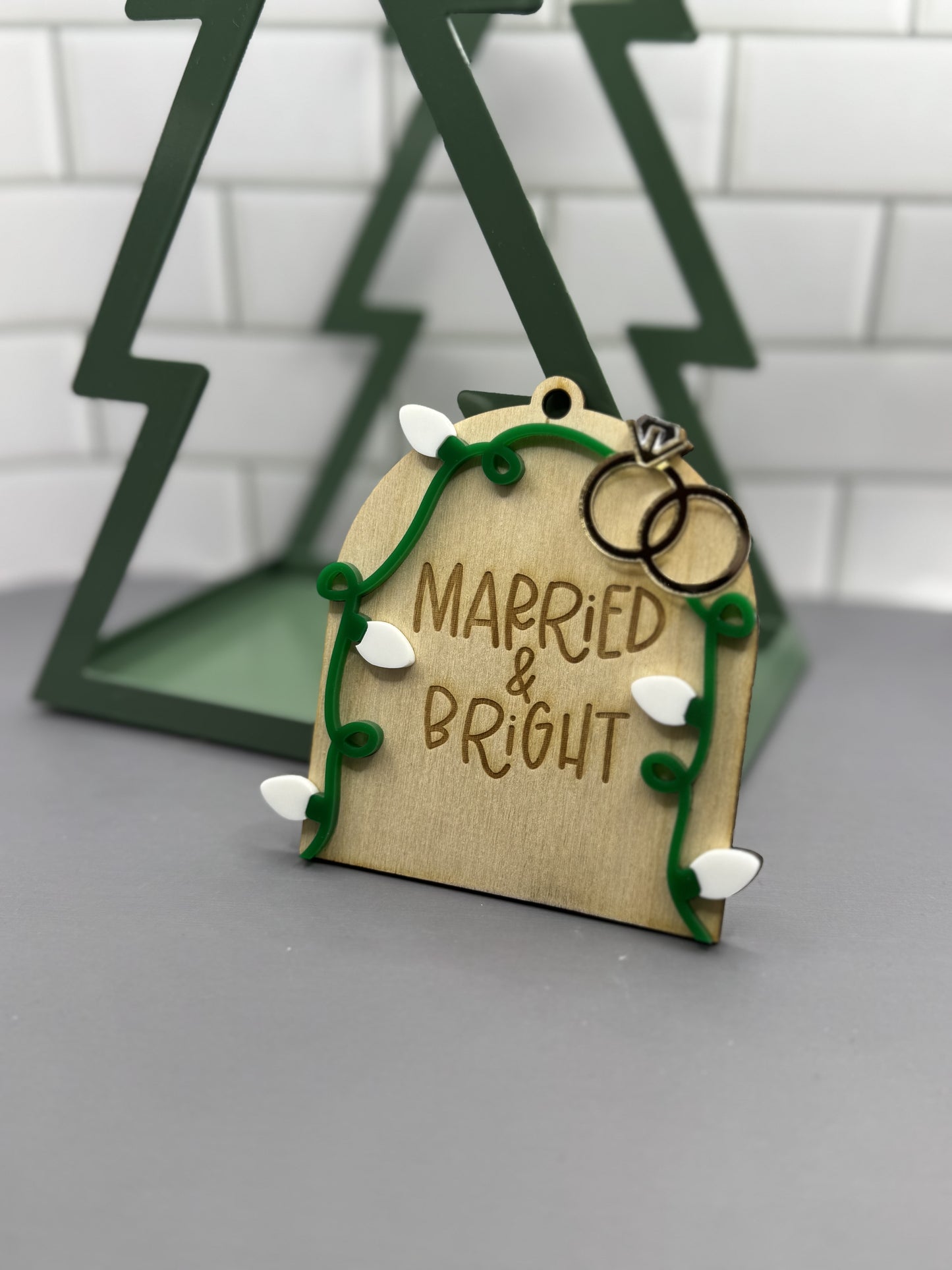 Married and Bright Ornament