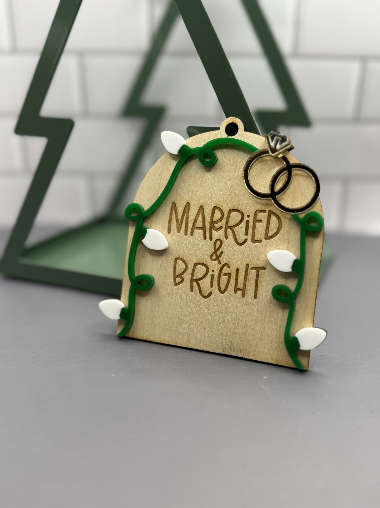 Married and Bright Ornament